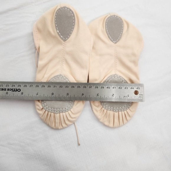 Dance Shoes Canvas Ballet Slippers Flat Elastic Straps 4MB - Picture 4 of 6